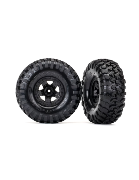 2.2 Black TRX-4 Sport Wheels w/ Canyon Trail Tires (2)