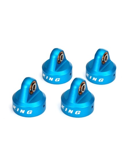 King Shocks Aluminum GTR Shock Caps (4) Blue