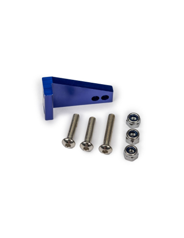 Blue Aluminum Rudder Arm & Hardware