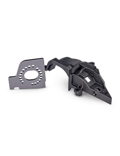 Gray Aluminum Motor Plate and Gear Cover