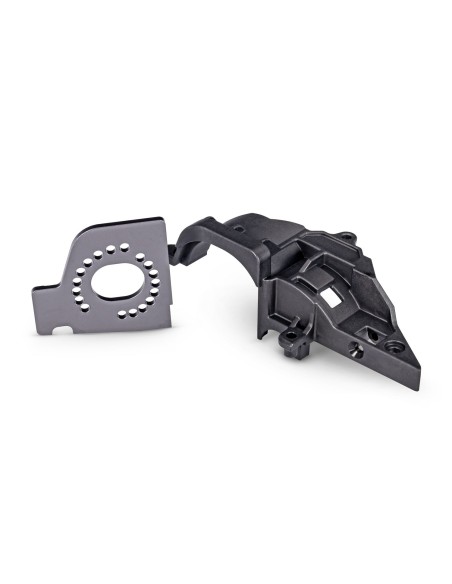Gray Aluminum Motor Plate and Gear Cover