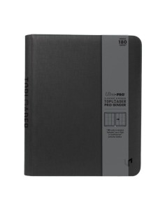 UP 9 Pocket Zippered Toploader Premium PRO Binder Black