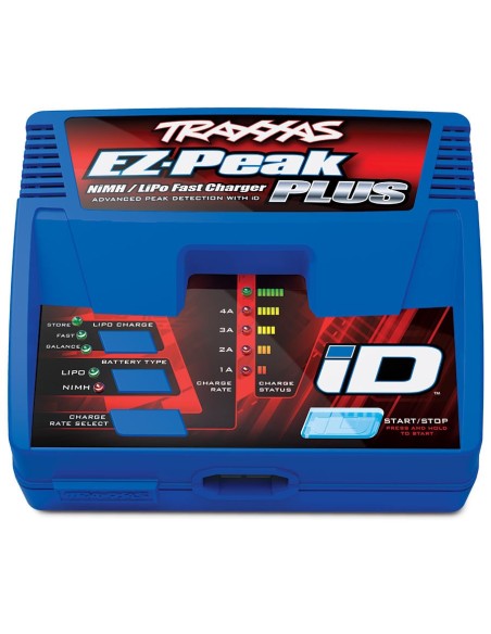 Charger, EZ-Peak Plus, 4 amp, NiMH LiPo w/ iD Auto Battery