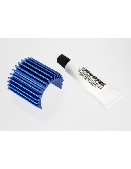 Heat sink, Velineon 380 brushless motor, ALUM (blue-anod)