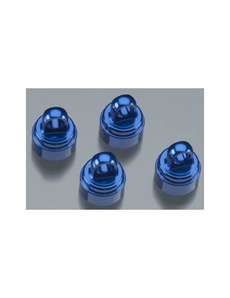 Shock caps, ALUM (blue-anod) (4) (fits all Ultra Shocks)