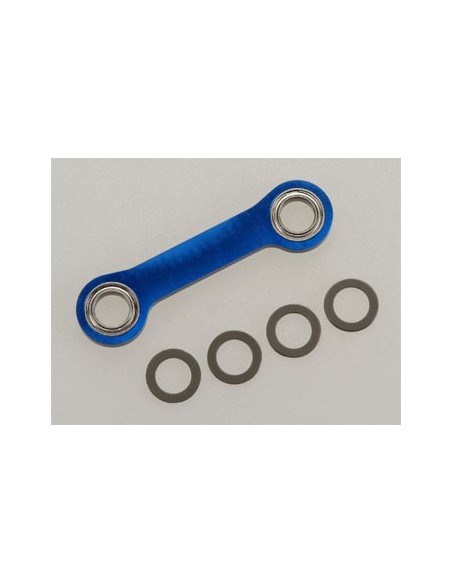 Drag link, machined 6061-T6 ALUM (blue-anod) 5x8x2.5 ball