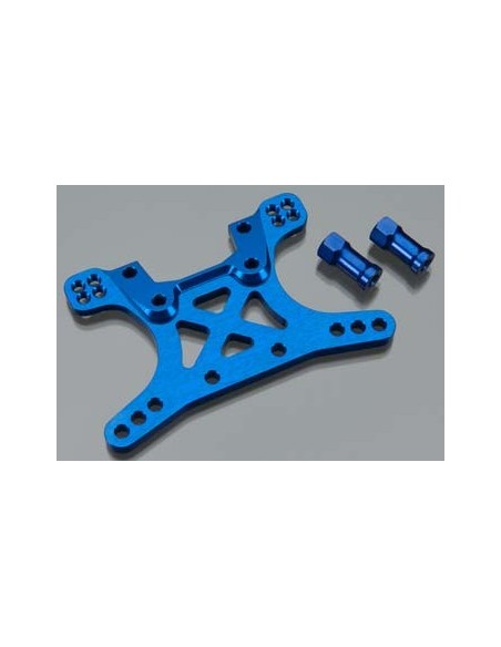 Shock tower, front, 7075-T6 ALUM (blue-anod)