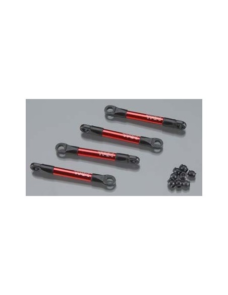 Push rods, ALUM (red-anod) (4) (w/rod ends)