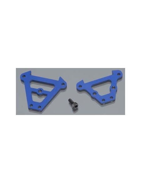 Bulkhead tie bars, front rear (blue-anod ALUM) 2.5x6