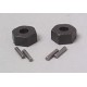 Wheel hubs, hex (2) stub axle pins (2)