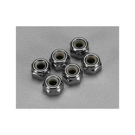 Nuts, 4mm nylon locking (10)