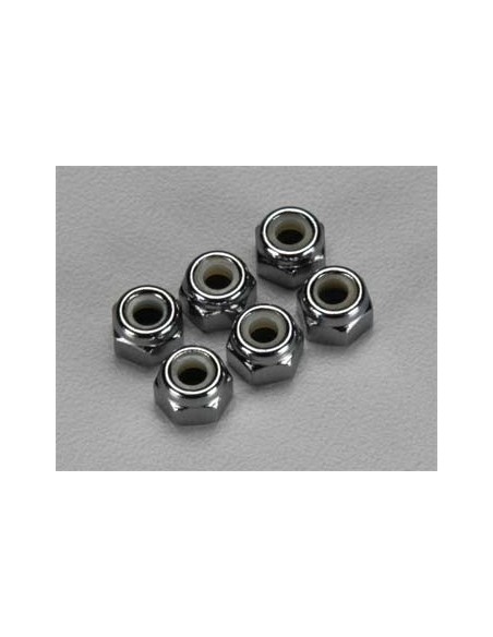 Nuts, 4mm nylon locking (10)