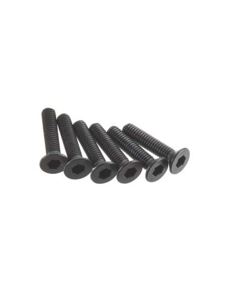 Screws, 2.5x12mm countersunk (hex drive) (6)