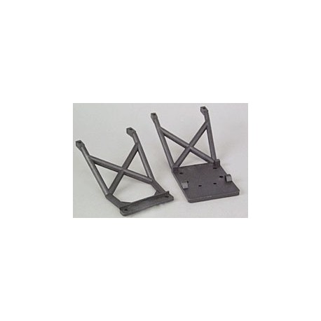 Skid plates, front rear black