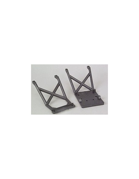 Skid plates, front rear black