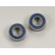 Ball bearings, blue rubber sealed (5x10x4mm) (2)