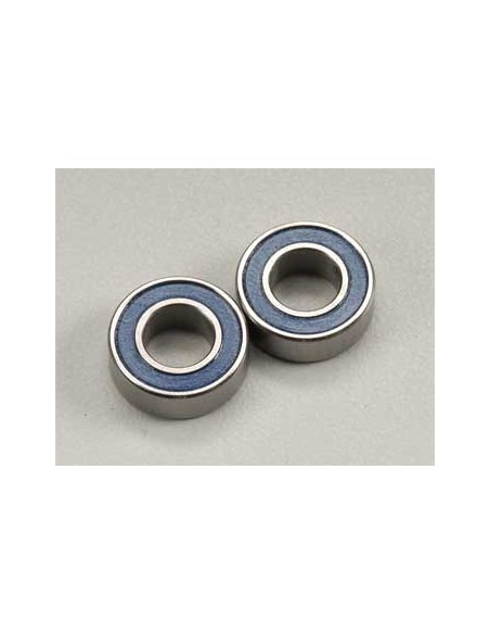 Ball bearings, blue rubber sealed (6x12x4mm) (2)