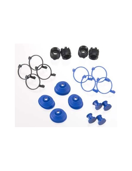 Pivot ball caps (4) dust boots, rubber (4) dust plugs, rubbe