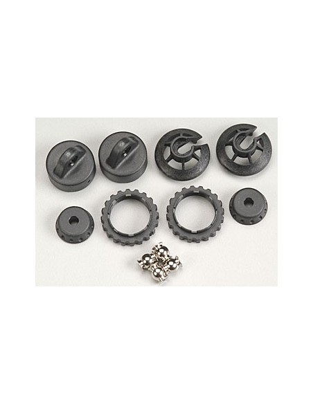 Caps & spring retainers, GTR shock (upper cap (2) hollow