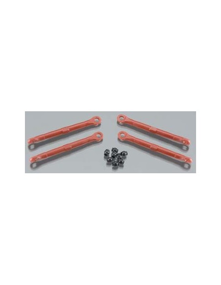 Toe link, front rear (molded composite) red (4) hollow balls