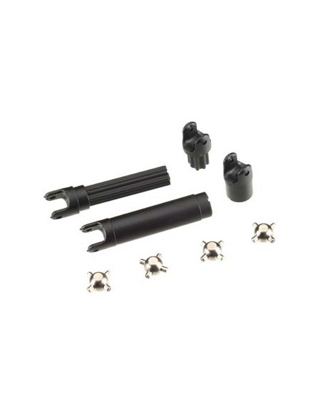 Half shafts, center front , center rear internal splined