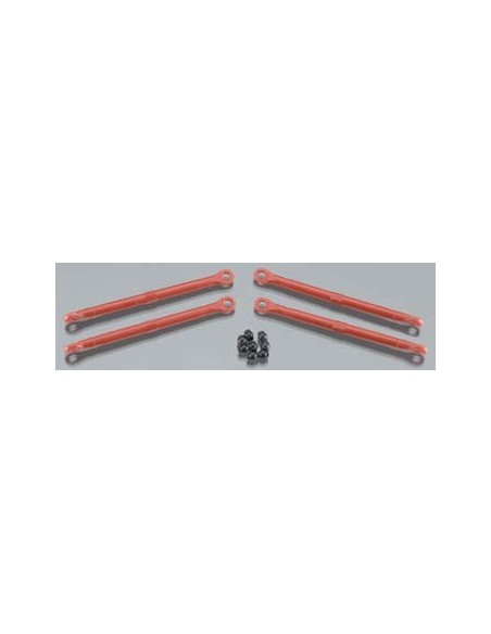 Toe link, front rear (molded composite) red (4) hollow balls
