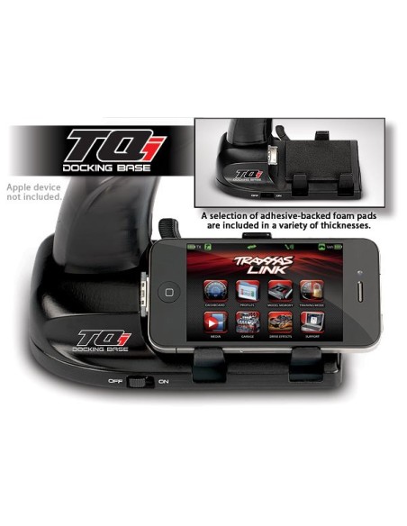 Docking base, TQi 2.4 GHz transmitter (iPod/iPhone compat