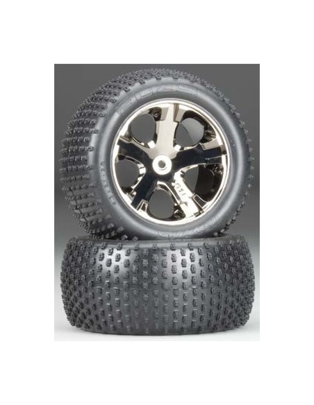 Tires wheels, assembled, glued (2.8) (All-Star black chrome