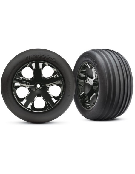Tires wheels, assembled, glued (2.8) (All-Star black chrome)