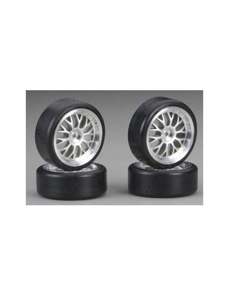 Tires, Pro-Trax on-road (medium compound w/ contoured insert